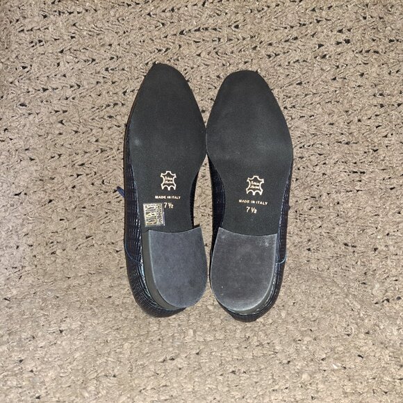 WERNER KERN-Ravenna-Blue/Black Printed Leather-Dance Shoes-Sz 7.5 UK/9 US-NWOB - Picture 8 of 8